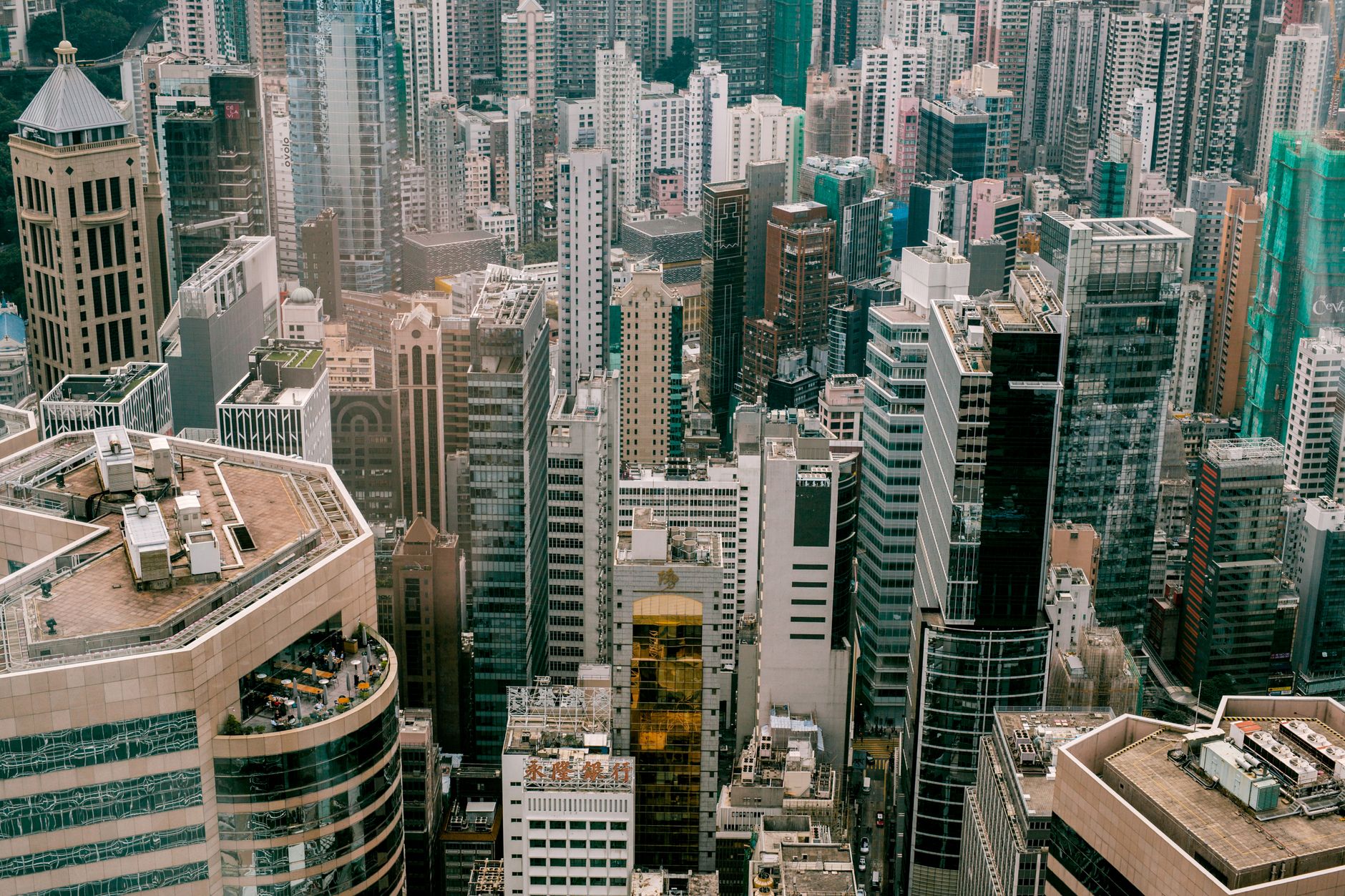 Vista Aérea De Edifícios Da Cidade