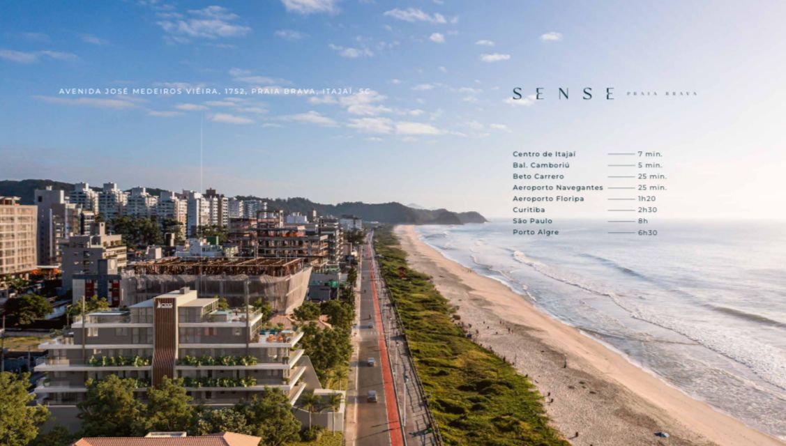 Apartamento no Ed. Sense Praia Brava na Praia Brava em Itajaí