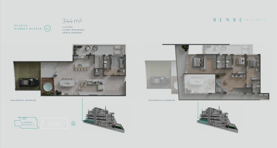 Apartamento no Ed. Sense Praia Brava na Praia Brava - foto 10
