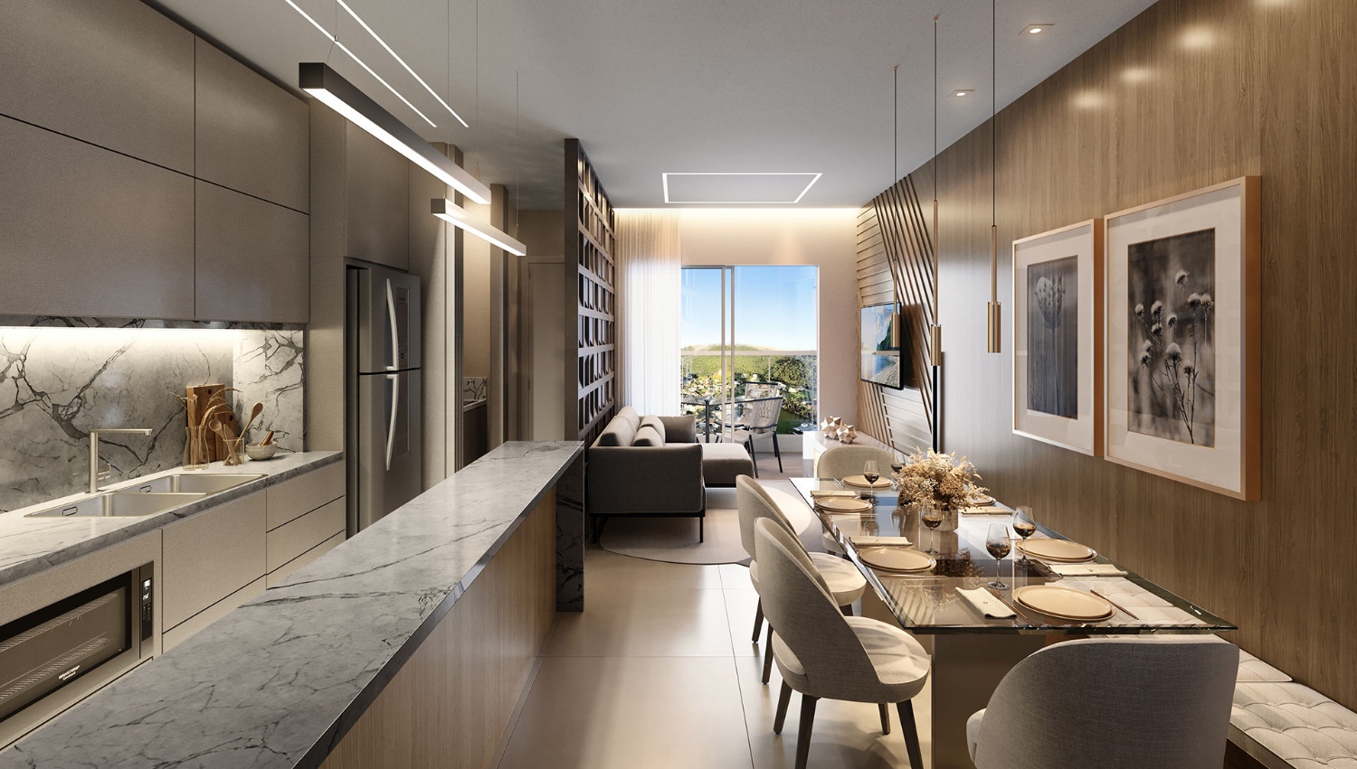Apartamento no Ed. Salt na Praia Brava
