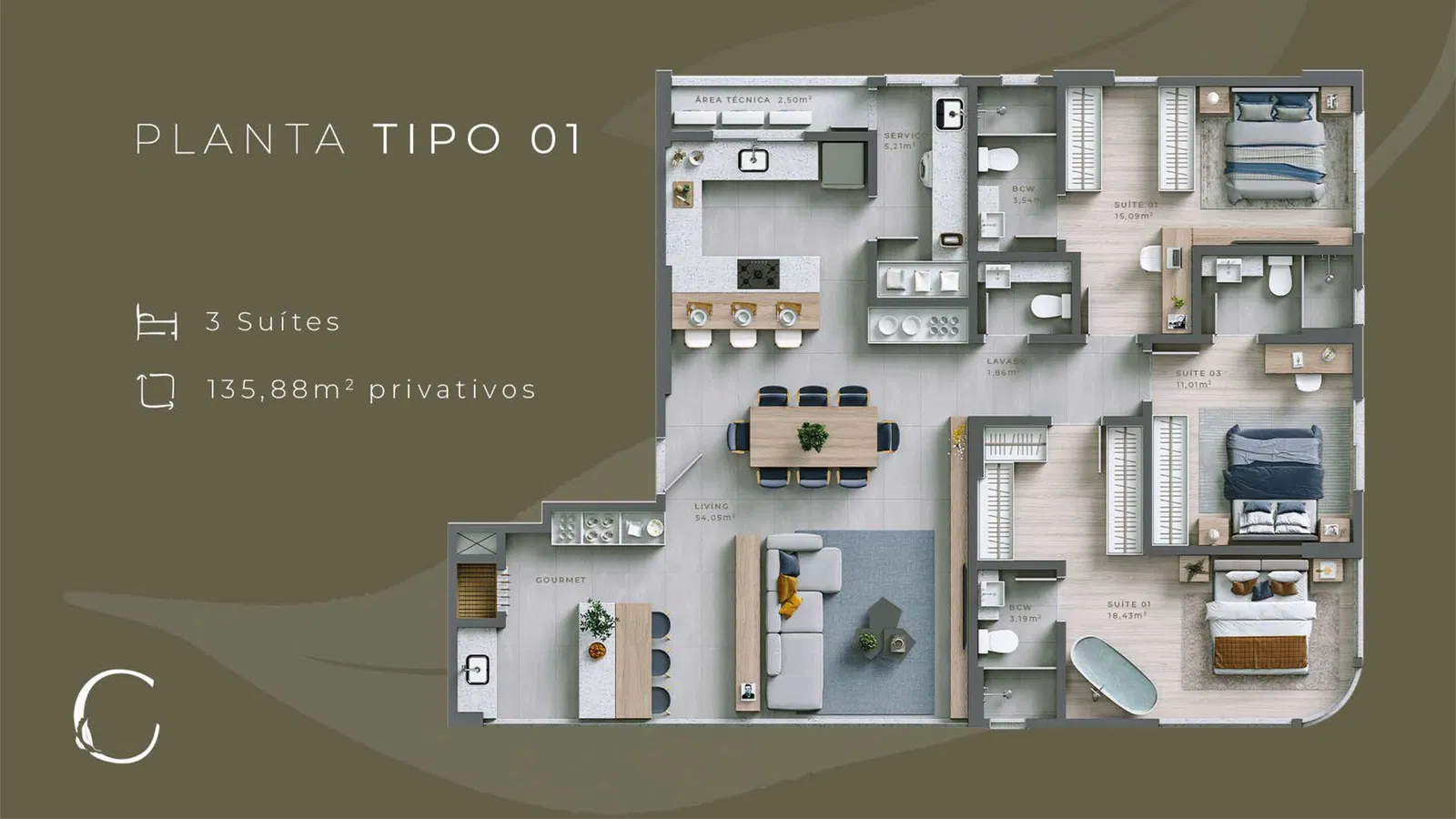 Apartamento no Ed. Central Garden em Balneário Camboriú - foto 15