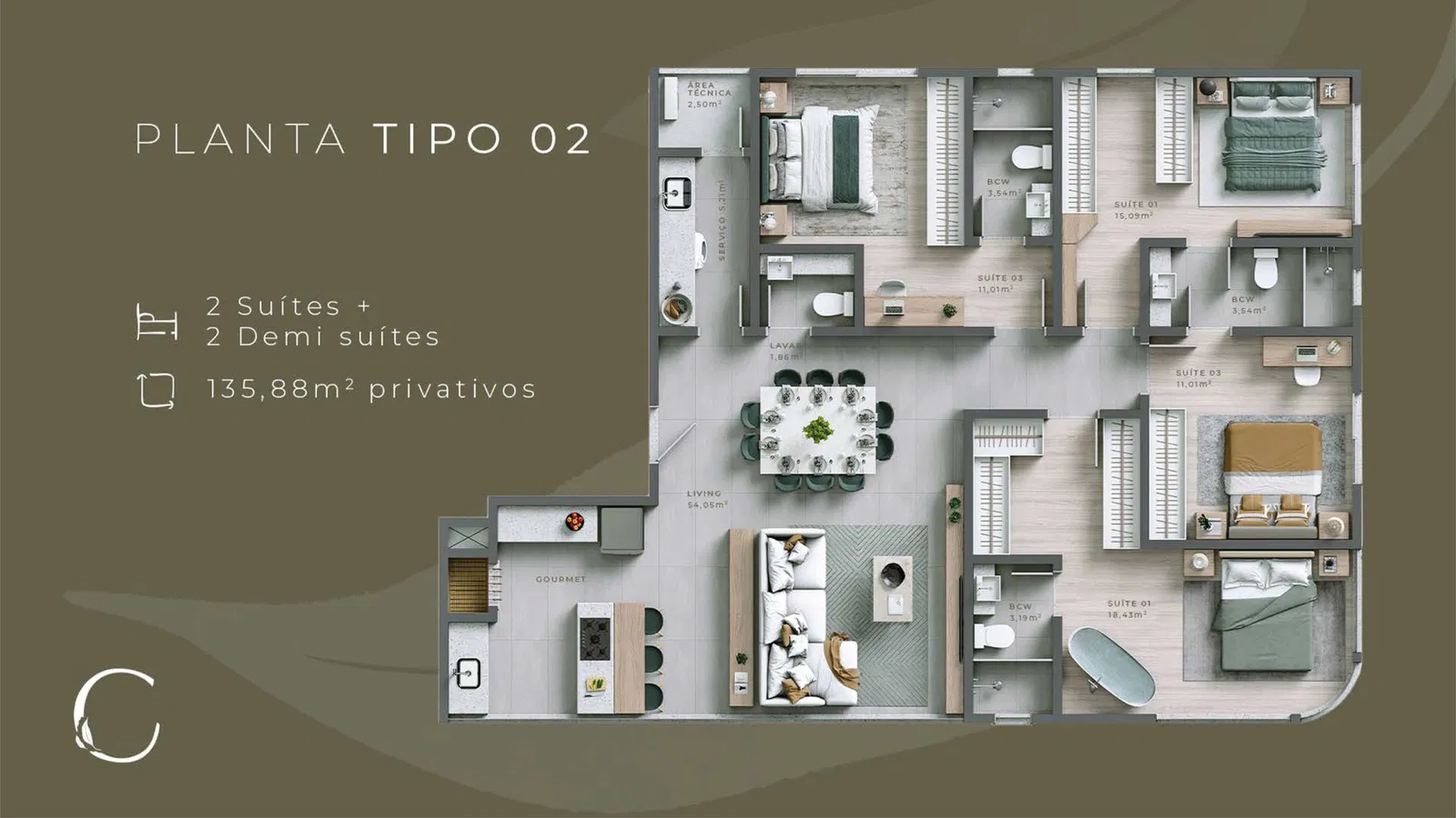 Apartamento no Ed. Central Garden em Balneário Camboriú - foto 16