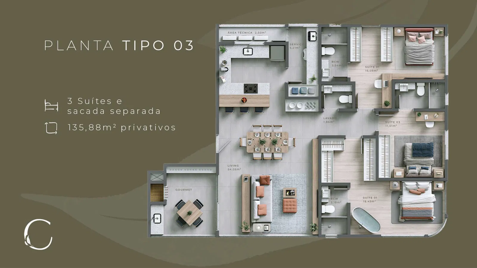 Apartamento no Ed. Central Garden em Balneário Camboriú - foto 17