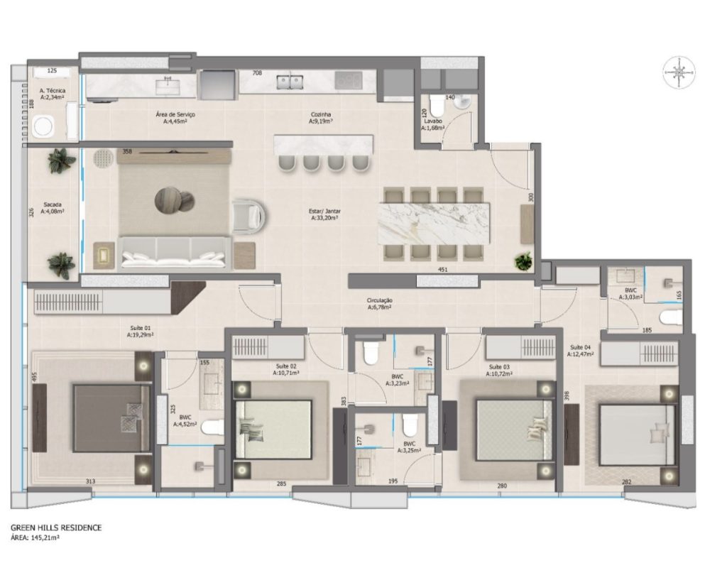 Apartamento no Ed. Green Hills em Balneário Camboriú - foto 3