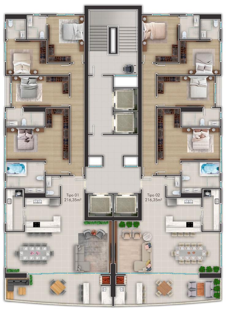 Apartamento no Ed. Principado de Mônaco em Itapema - foto 6