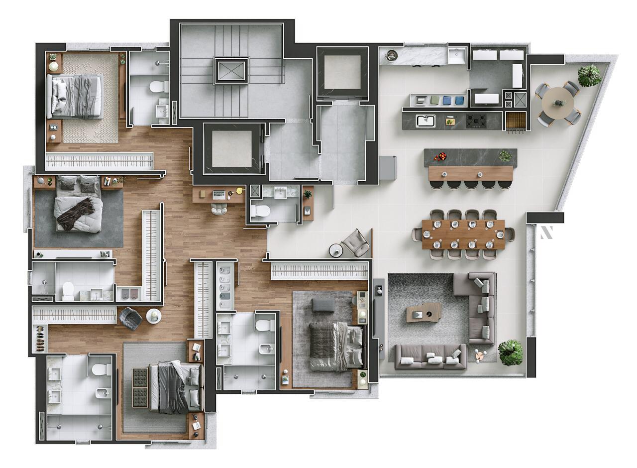Apartamento Diferenciado no Ed. Cyano Mare em Balneário Camboriú - foto 8