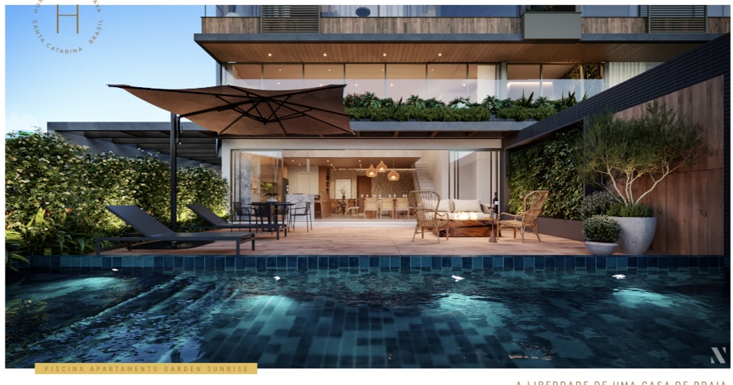 Apartamento Garden Duplex no Ed. Horizon Luxury Residences na Praia Brava