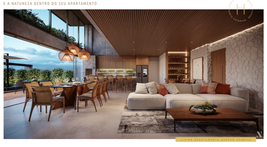 Apartamento Garden Duplex no Ed. Horizon Luxury Residences na Praia Brava em Itajaí