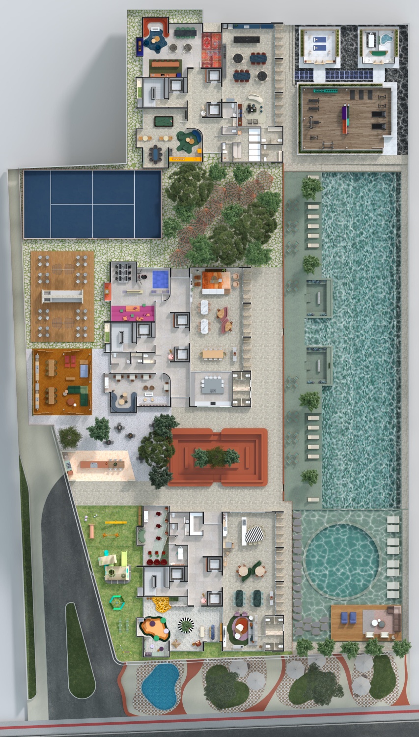 Apartamento no Ed. Brava Ocean Home Club na Praia Brava - foto 21
