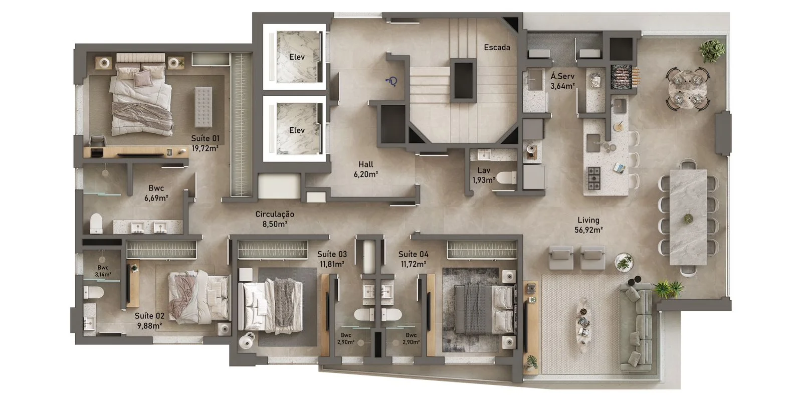 Apartamento no Ed Serenity em Balneário Camboriú - foto 7