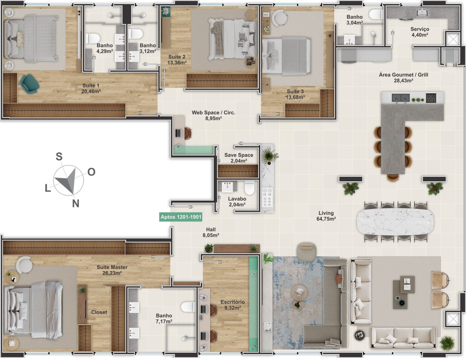Apartamento Penthouse no Ed. Venetian em Balneário Camboriú - foto 10