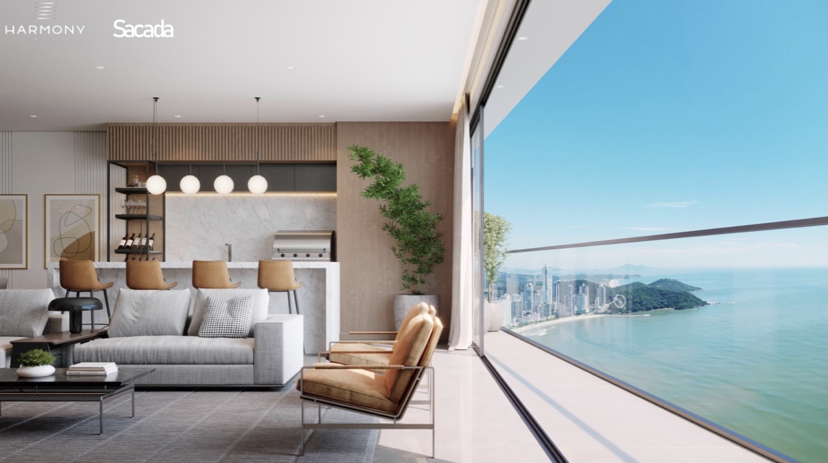 Apartamento Penthouse Frente Mar no Ed. Harmony Ocean Front em Balneário Camboriú