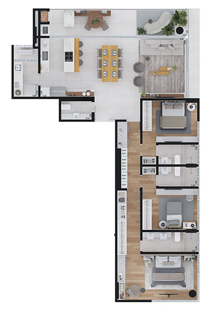 Apartamento no Edifício Aria na Praia Brava - foto 11