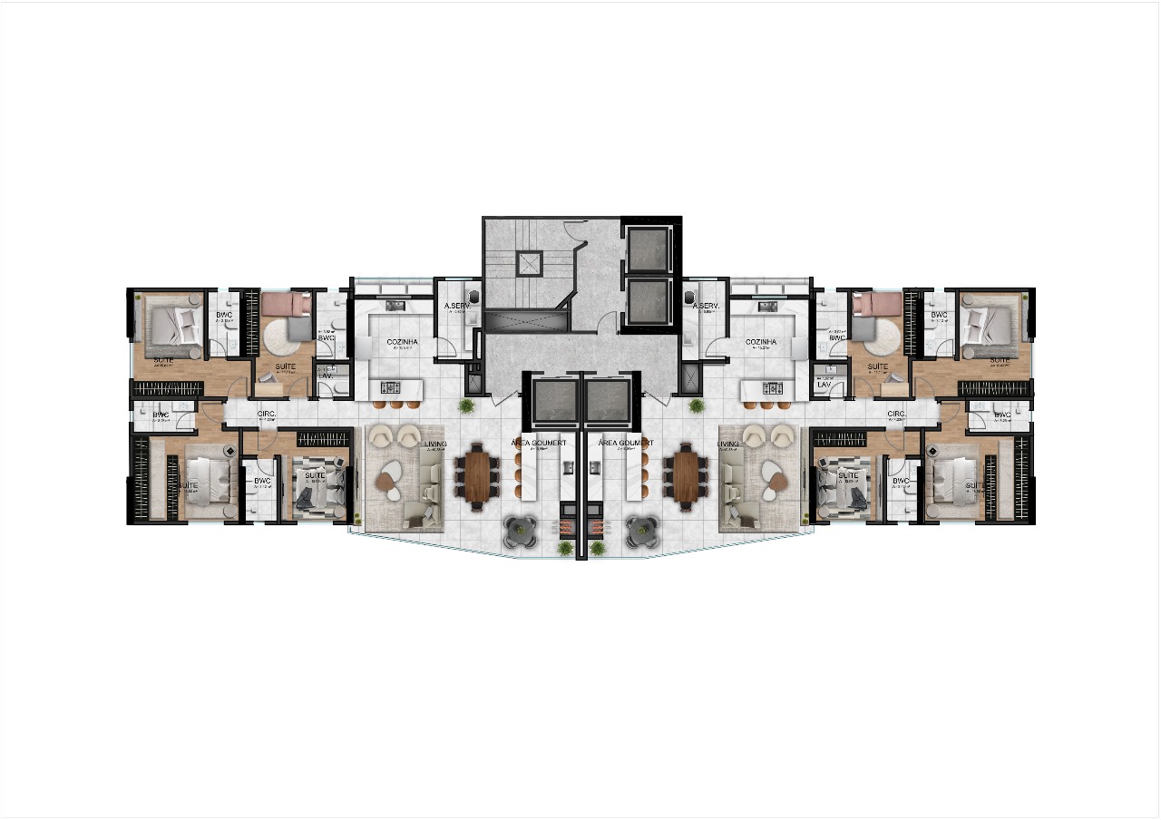 Apartamento no Ed. Marine Palace Residence em Balneário Camboriú - foto 28