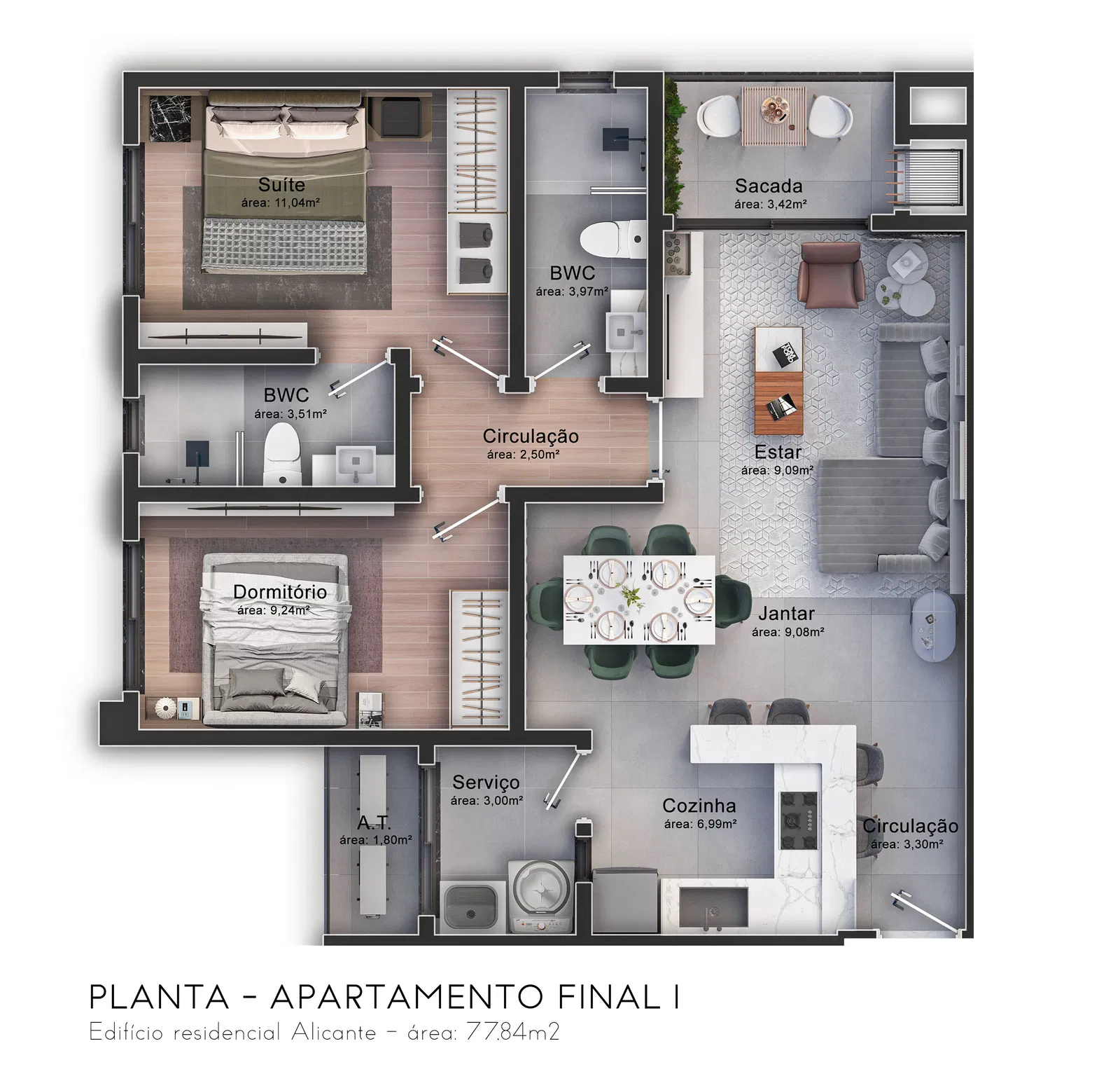 Apartamento no Edifício Alicante Casa - foto 20