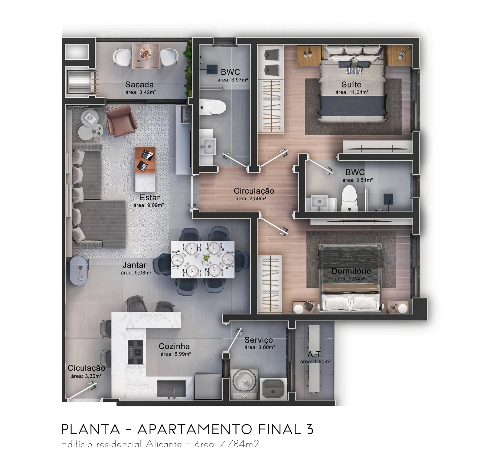 Apartamento no Edifício Alicante Casa - foto 22