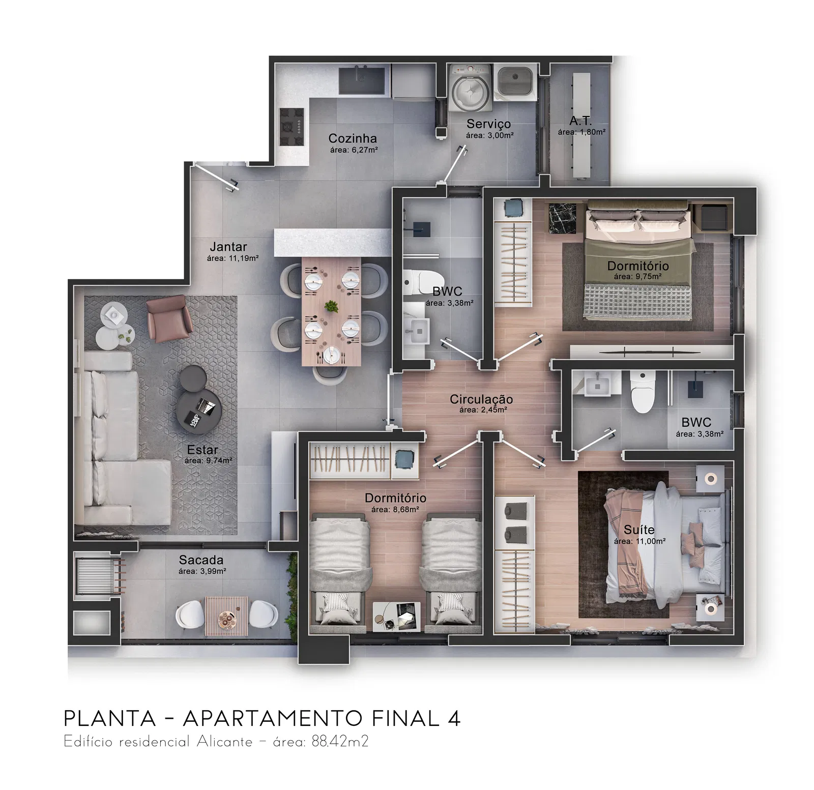 Apartamento no Edifício Alicante Casa - foto 23