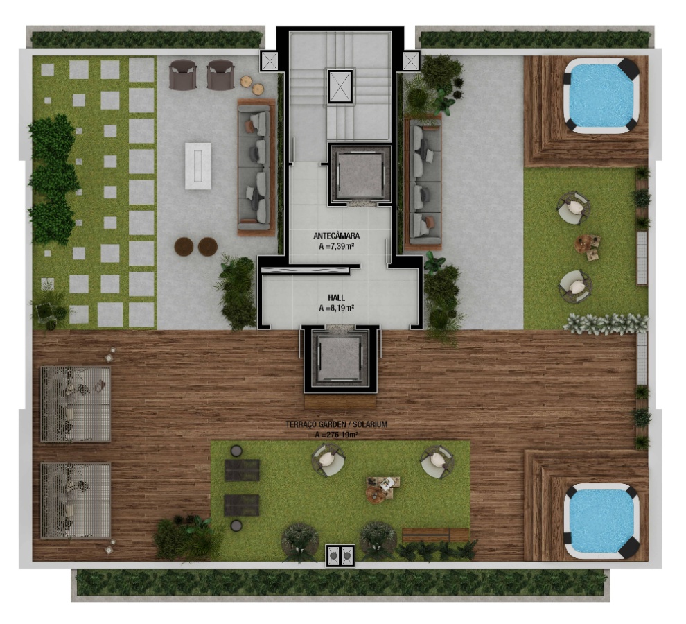 Apartamento no Brava Garden Home Club na Praia Brava - foto 25