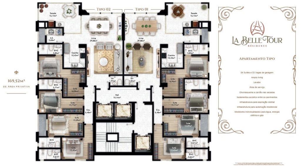 Apartamento no Ed. La Belle Tour em Balneário Camboriú - foto 15
