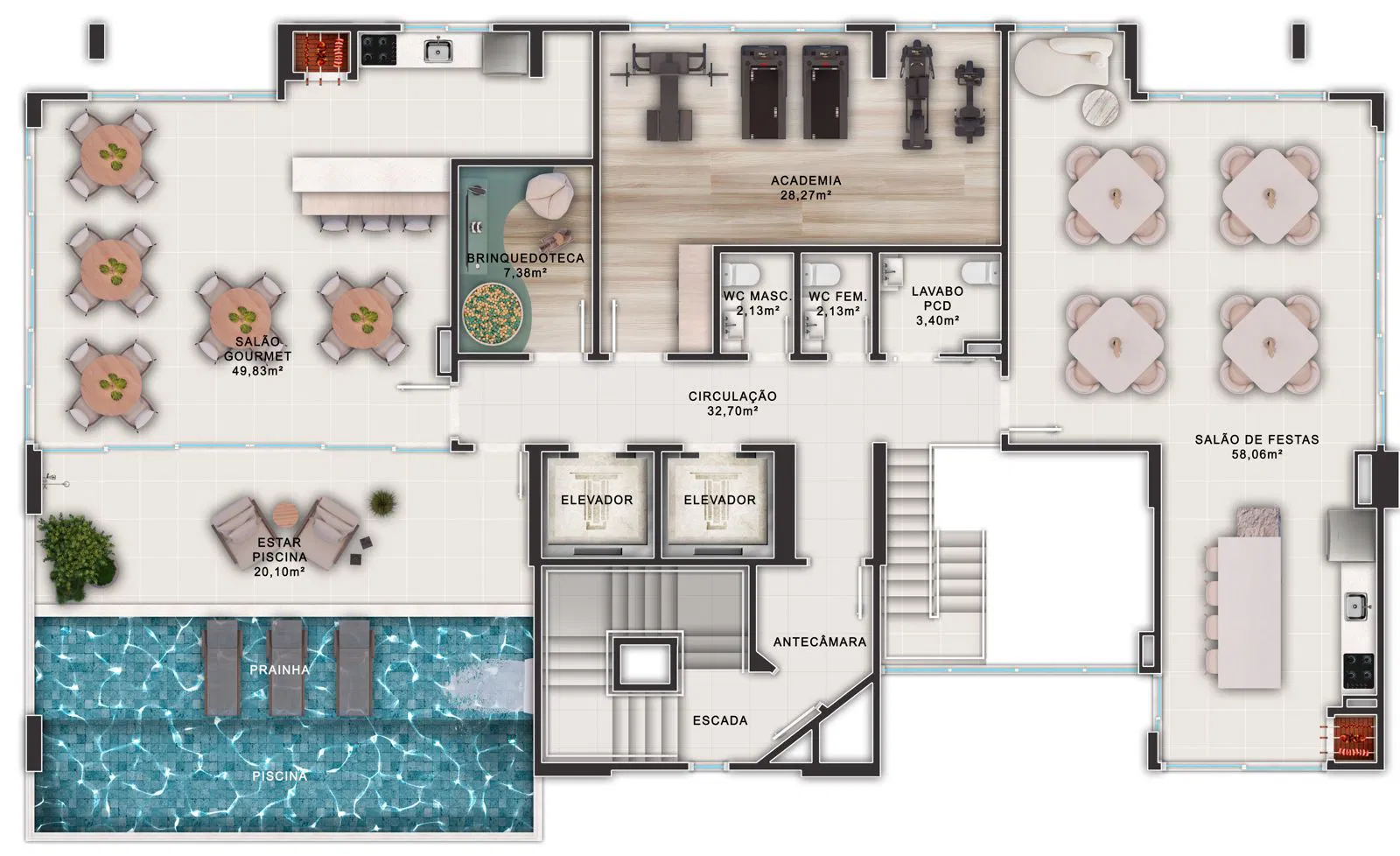 Apartamento no Edifício Brava Eco Home em Praia Brava - foto 8