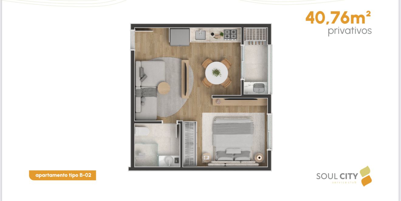 Apartamento à venda no Edifício Soul City em Praia Brava - foto 28