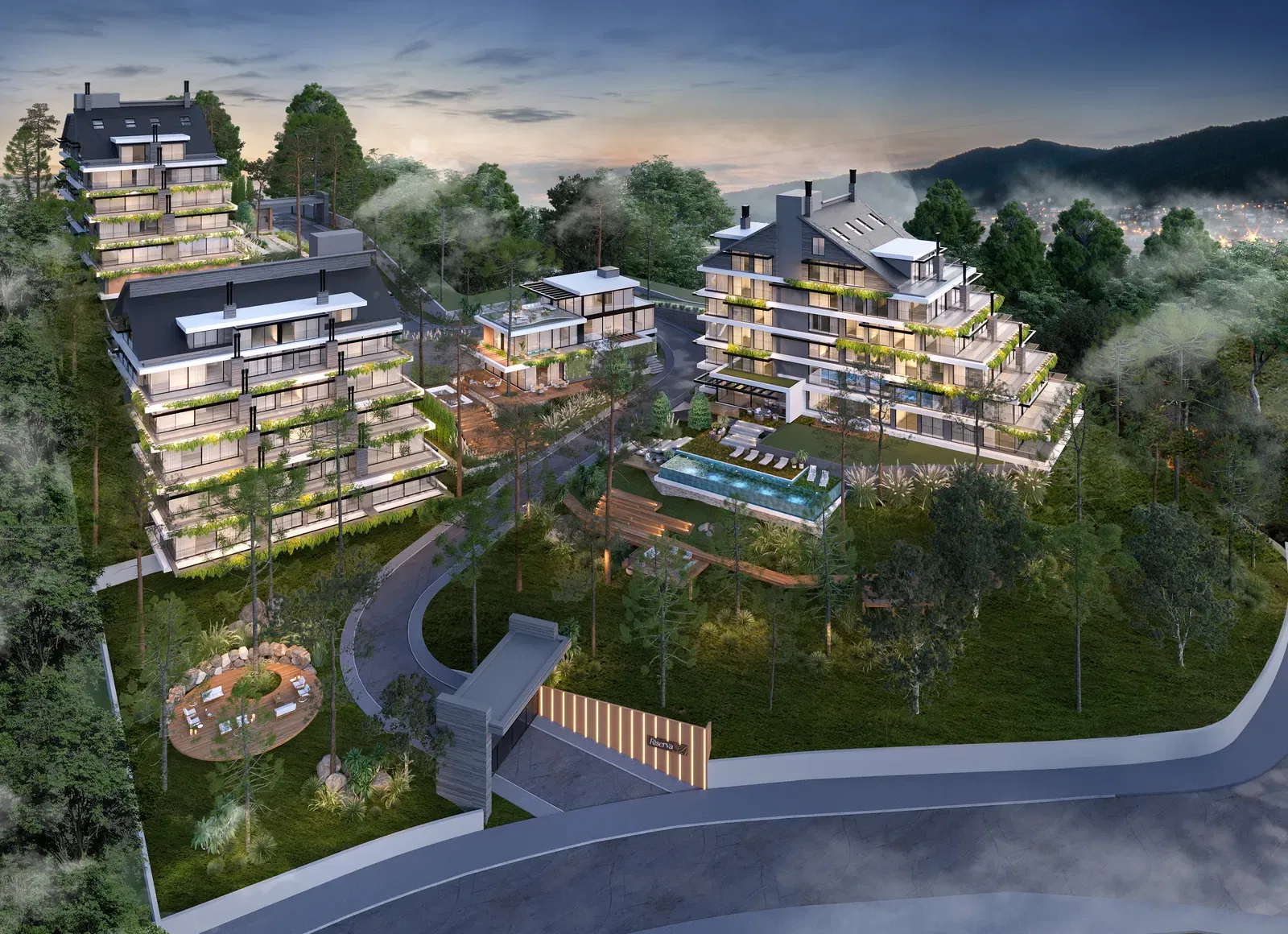 Riserva Lago Negro - Apartamento no Residencial Riserva Lago Negro em Gramado