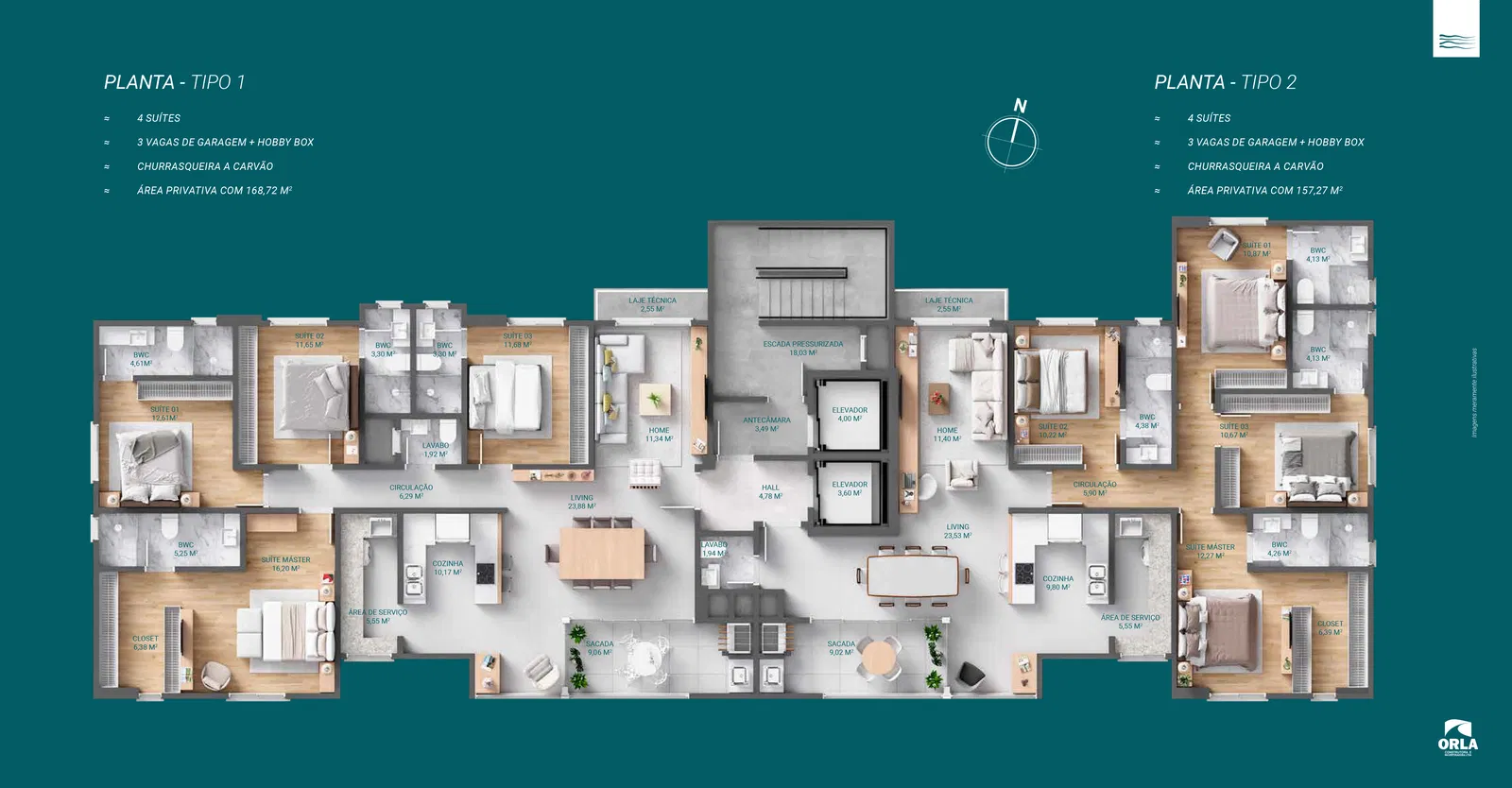 Apartamento no Ed. Las Brisas Residencial em Balneário Camboriú - foto 34