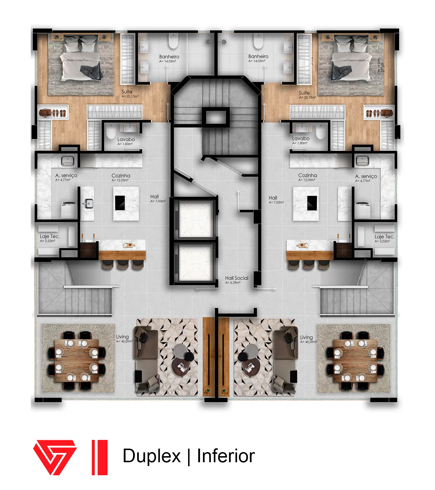 Apartamento Duplex no Edifício Porto Alicante em Balneário Camboriú - foto 5