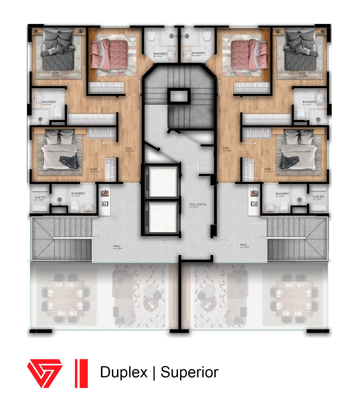 Apartamento Duplex no Edifício Porto Alicante em Balneário Camboriú - foto 6