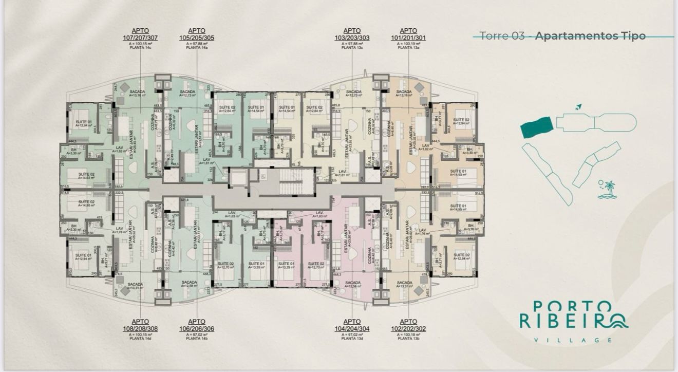 Apartamento no Condomínio Porto Ribeiro Village em Bombinhas - foto 2