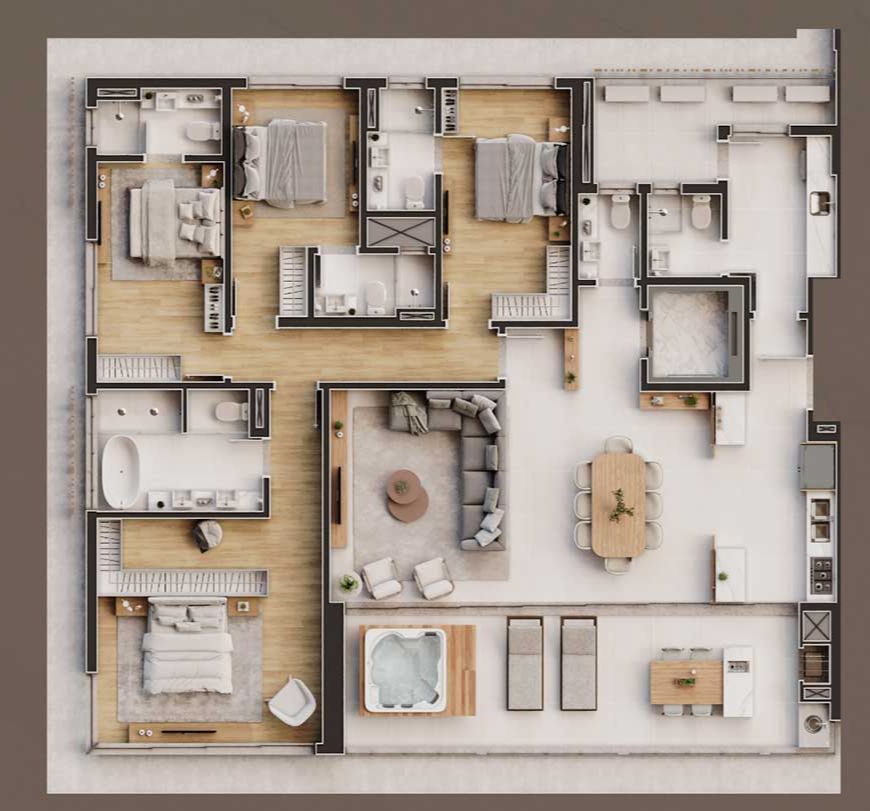 Apartamento no Edifício Belvedere Beach House em Balneário Piçarras - foto 41