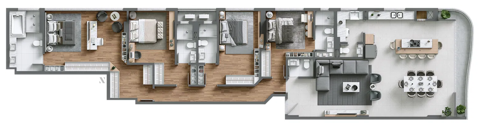 Apartamento no Edifício Le Blanc na Praia Brava - foto 24