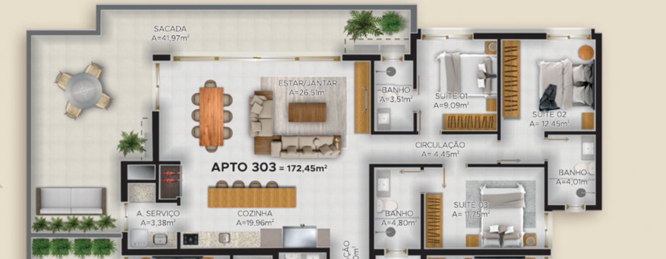 Apartamento no Edifício Buriti Residence em Bombinhas - foto 13