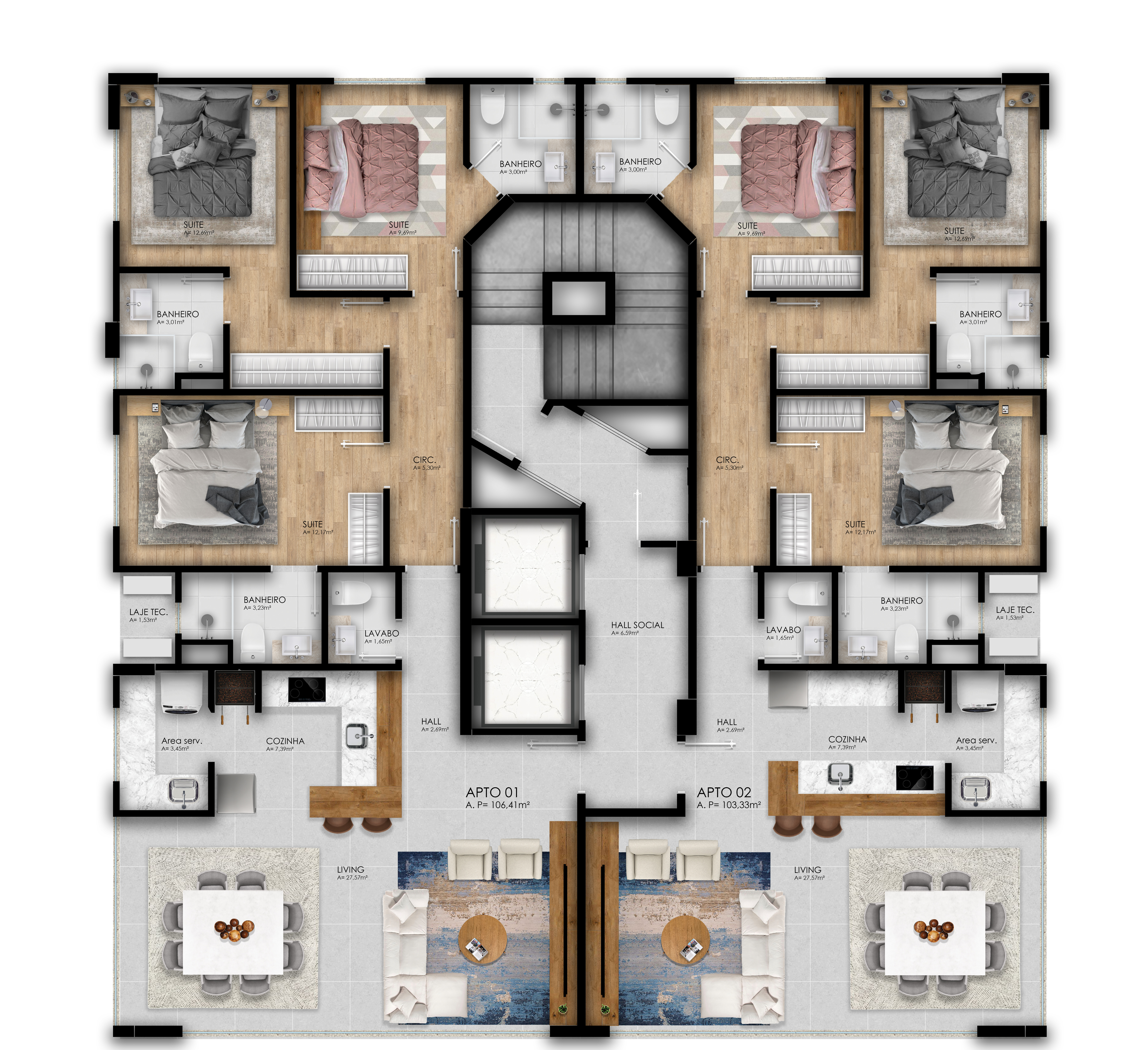 Apartamento no Edifício Porto Alicante em Balneário Camboriú - foto 5