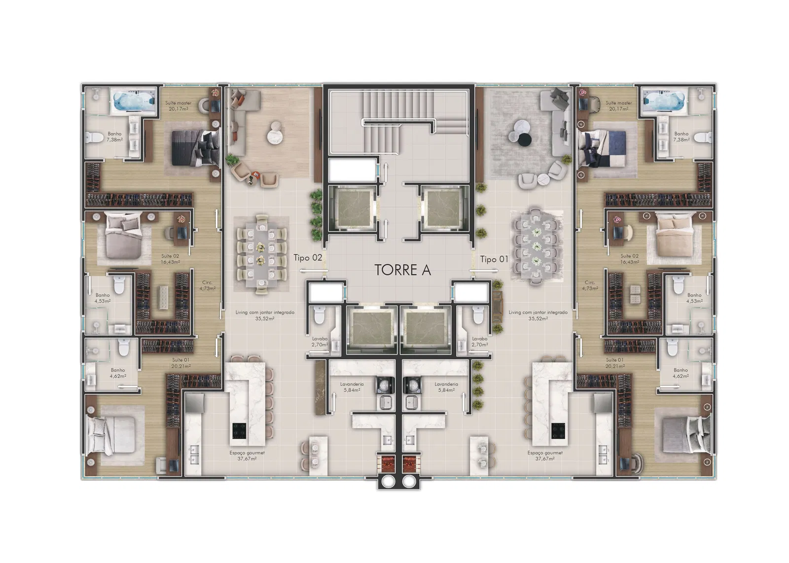 Apartamento no Edifício Place D'Marselha em Itapema - foto 16