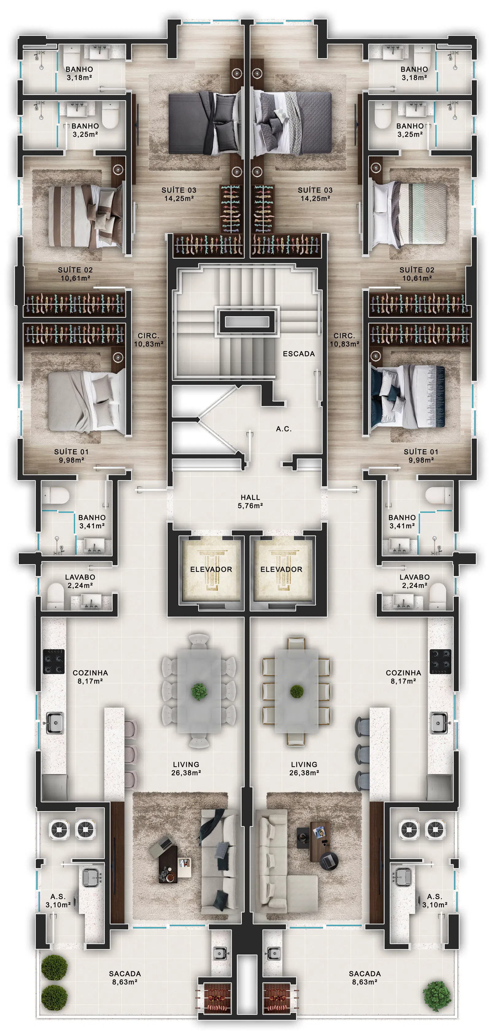 Apartamento no Edifício Izas Home em Itapema - foto 6