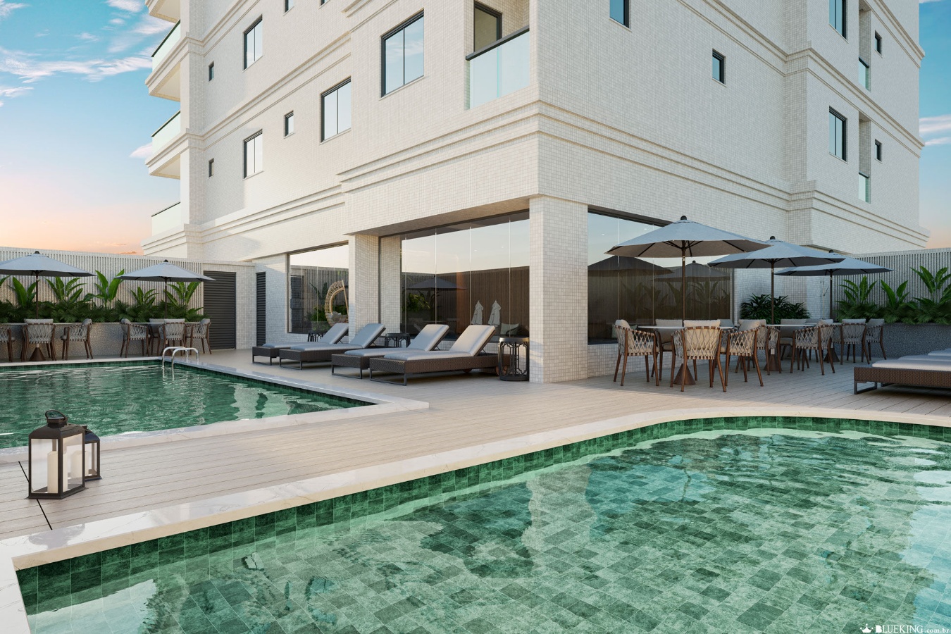 Apartamento no Ed. Acqua Blue Residence em Meia Praia em Itapema
