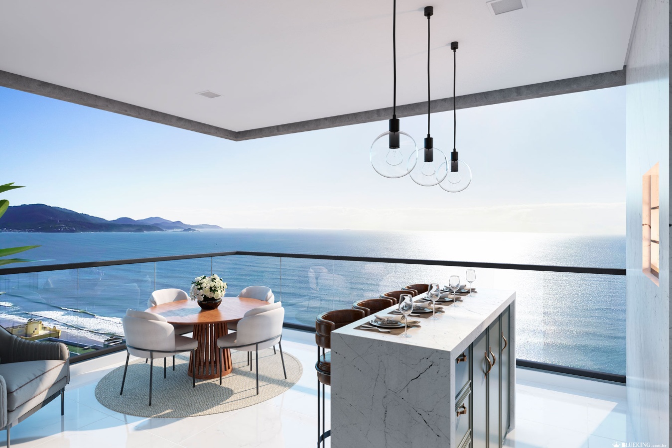 Apartamento no Ed. Acqua Blue Residence em Meia Praia em Itapema