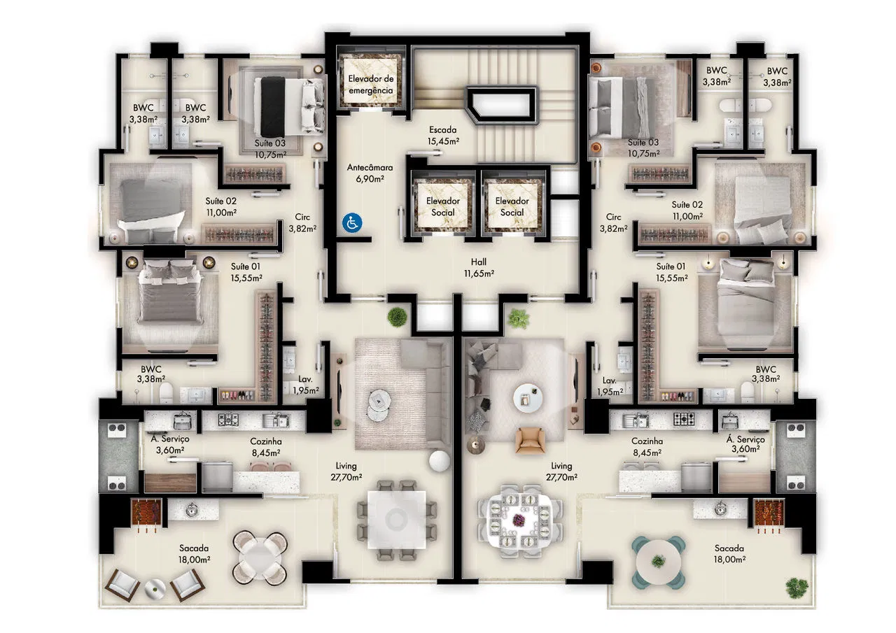 Apartamento no Edifício Diamante Residence em Itapema - foto 22