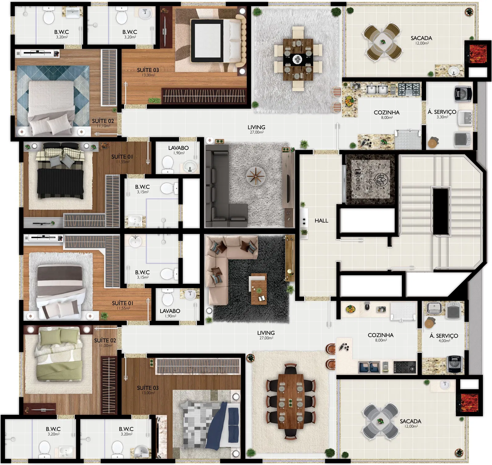 Apartamento no Edifício Flor de Lótus em Itapema - foto 16