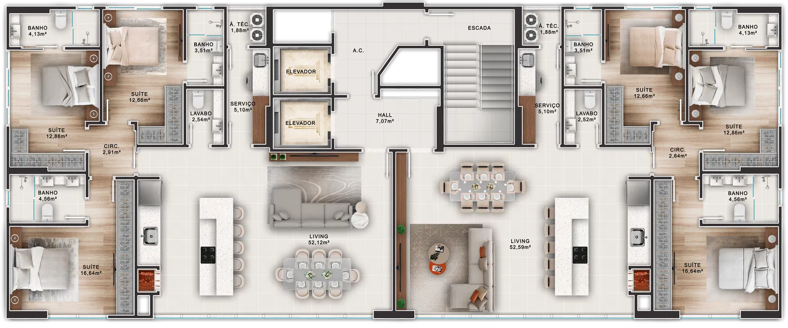 Apartamento no Edifício Lemos Torres em Balneário Camboriú - foto 28