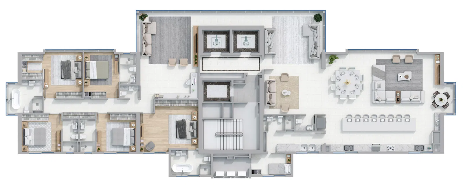 Apartamento no Ed. Grand Place no Centro de Balneário Camboriú - foto 26