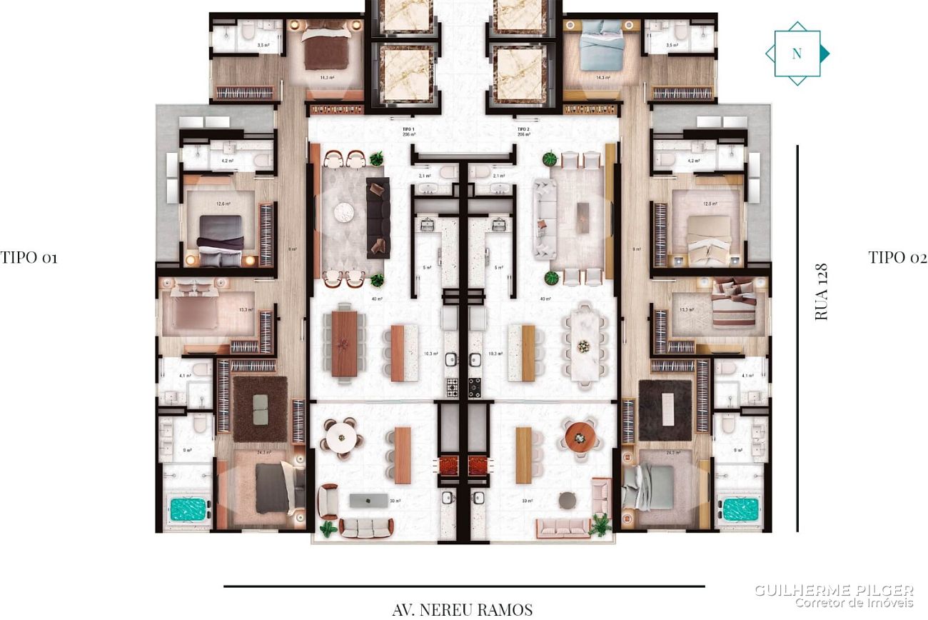 Apartamento no Edifício La Rocca em Itapema - foto 8