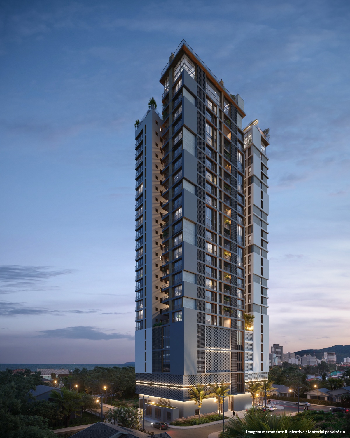 Apartamento no Edifício Sunhaus Tower em Porto Belo