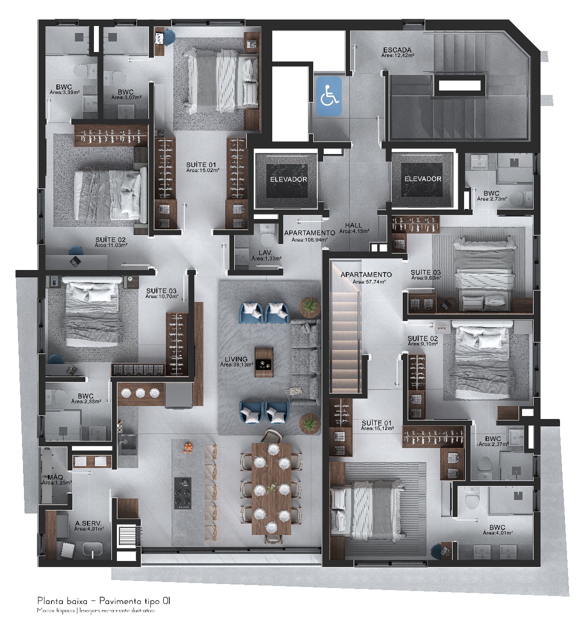 Apartamento no Edifício Filipinas Residence no Centro de Balneário Camboriú - foto 7