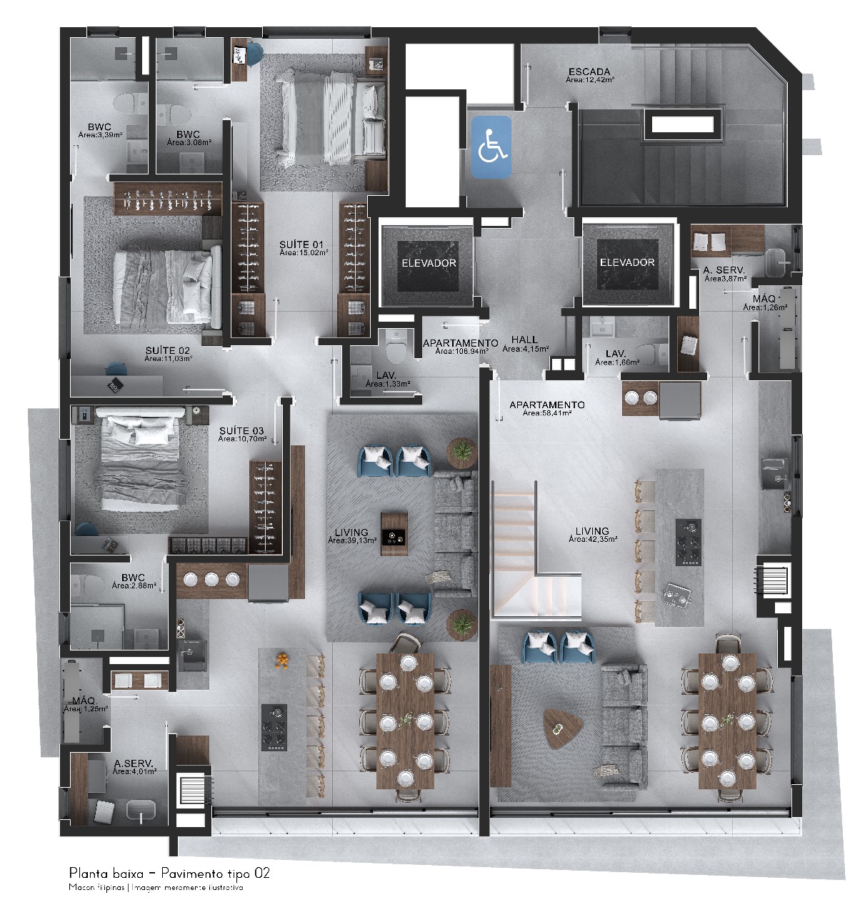 Apartamento no Edifício Filipinas Residence no Centro de Balneário Camboriú - foto 8