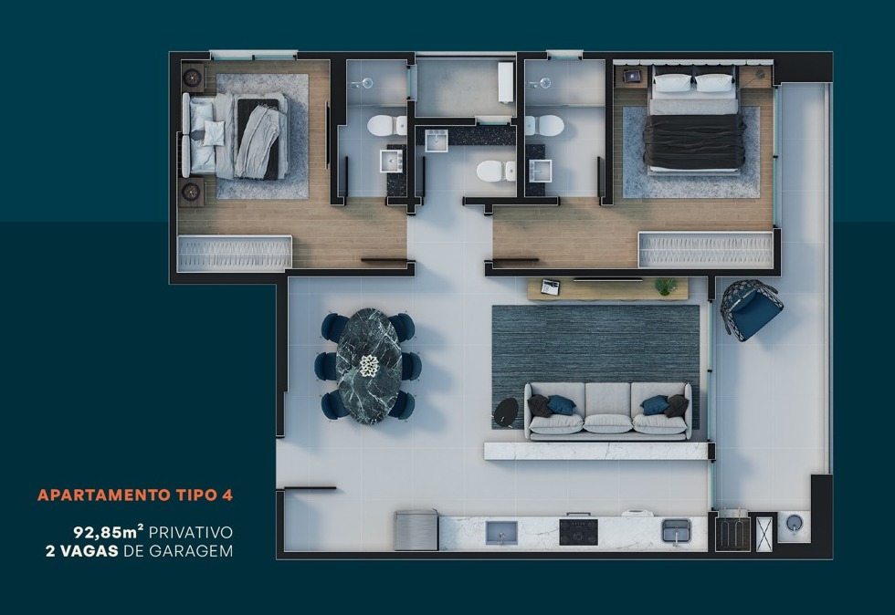 Apartamento no Edifício Diamond Hill em Porto Belo - foto 16