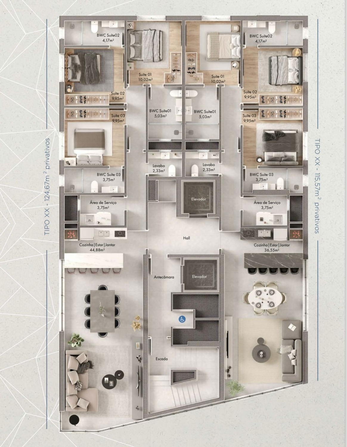 Apartamento no Edifício Blue Tower em Porto Belo - foto 16