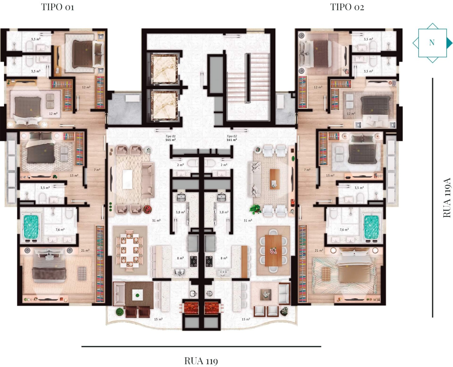Apartamento no Edifício Ristretto no Centro de Itapema - foto 3