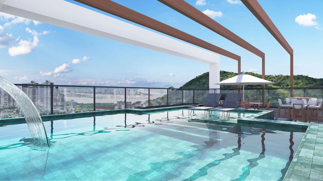Apartamento no Ed. L´Aquamarine em Praia Brava - foto 2